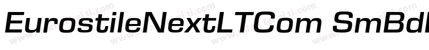 EurostileNextLTCom SmBdExt字体转换